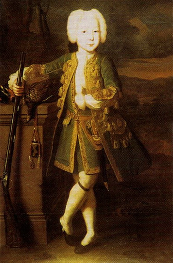 Ritratto di un ragazzo con fucile - forse Peter III, State Russian Museum, St. Petersburg